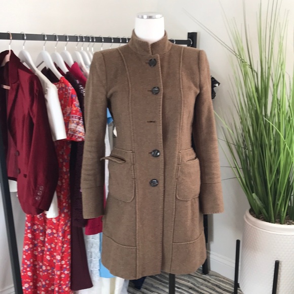 Zara Jackets & Coats Zara Long Fitted Wool Blend Single Breasted